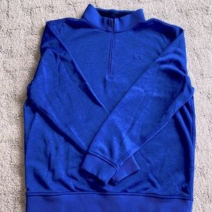 Under Armour 1/4 Zip Pullover Loose Fit Royal Blue Size L